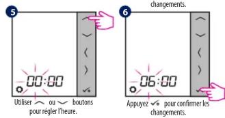 Salus VS30W - Réglage de l'heure et de la date - 3