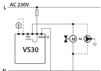 Salus VS30W - Schémas de câblage - 1