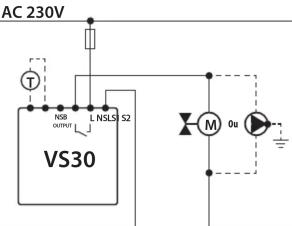 Salus VS30B - Schemas de cablage - 1