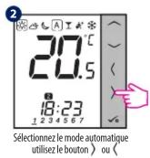 Salus VS30B - Fonction NSB - mode automatique - 3