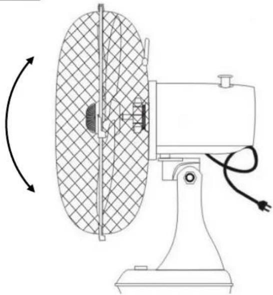SUNTEC CoolBreeze 2500 TV - Einstellung des Neigungswinkels - 3