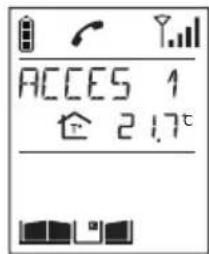HAGER MHF06X - Utilisation du combiné en mode main libre (combiné sur la base) - 1