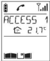 HAGER MHF06X - Using the handset in handsfree mode (handset on base) - 2