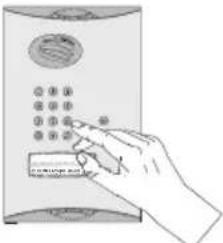 HAGER MHF04X - Using the outdoor caller unit with keypad - 2
