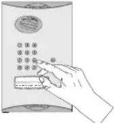 HAGER MHF04X - Using the outdoor caller unit with keypad - 2
