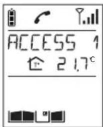 HAGER MHF04X - Using the handset in handheld mode (handset off base) - 1