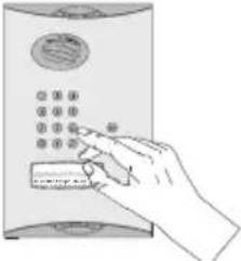 HAGER MHF04X - Via een buitendeurpaneel met toetsenbord - 2