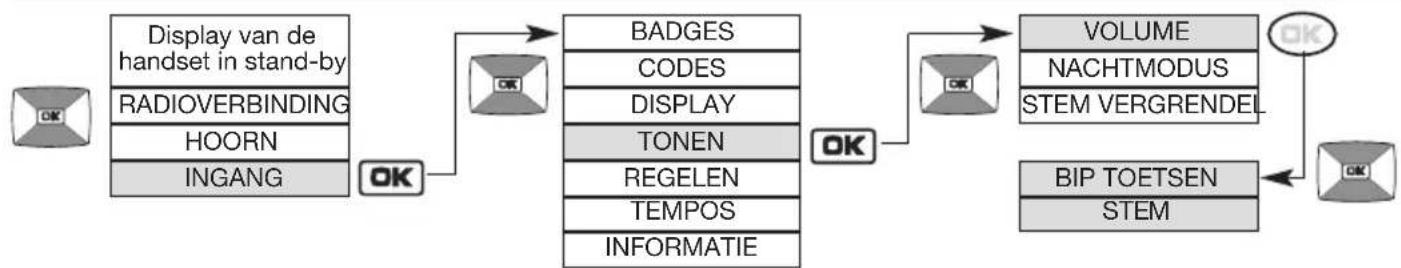 HAGER MHF04X - Wijziging van de geluidsopties - 1