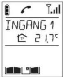 HAGER MHF02X - Gebruik van de handset in "handsfree" modus (handset op de basis) - 1