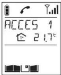 HAGER MHF02X - Utilisation du combiné en mode main libre (combiné sur la base) - 1