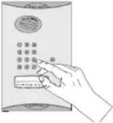 HAGER MHF02X - Using the outdoor caller unit with keypad - 2