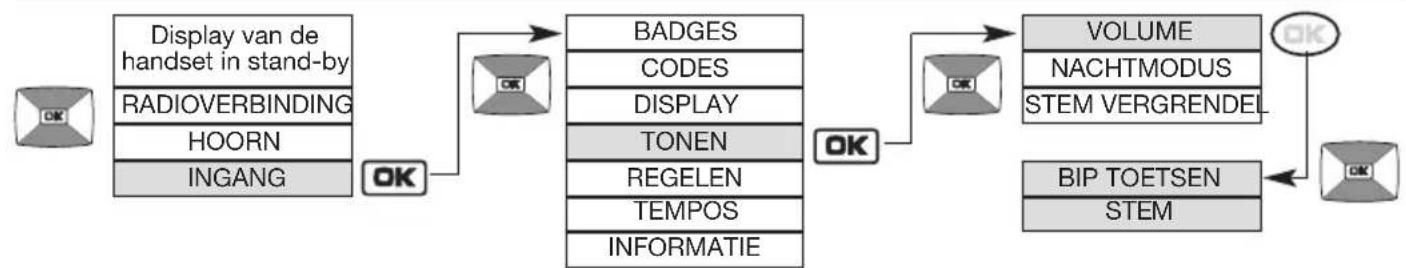 HAGER MHF01X - Wijziging van de geluidsopties - 1