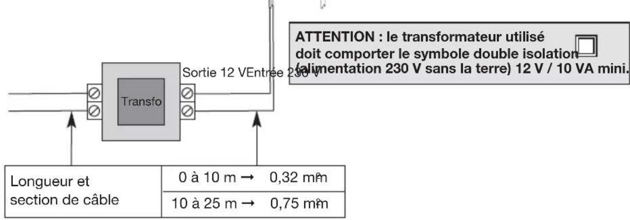 HAGER LCA01F - - Par transformateur - 3