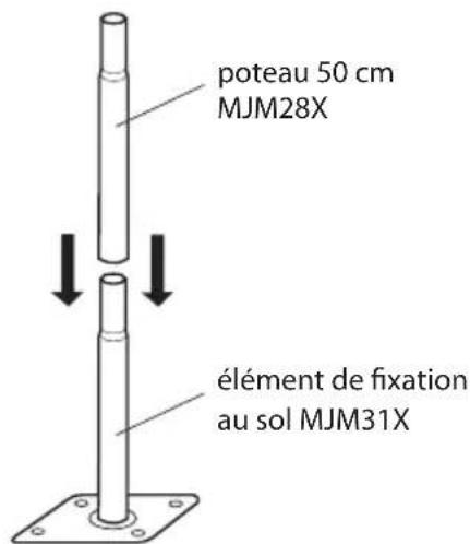 HAGER LCA01F - Fixation au sol - 1