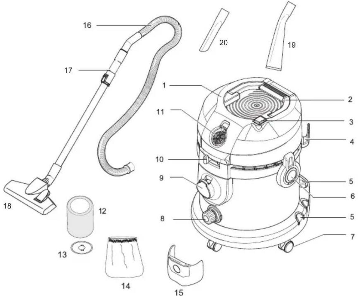 TOP CRAFT NT 0111 - Compruebe que no falta ninguna pieza del volumen de suministro. - 1