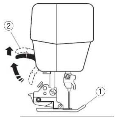 JANOME CoverPro 2000CPX - Pose de la table de rallonge: - 1