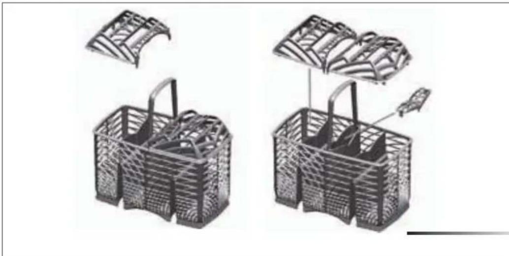 Fulgor Milano F6DW24 FI1 - Cesto para cubiertos - 1