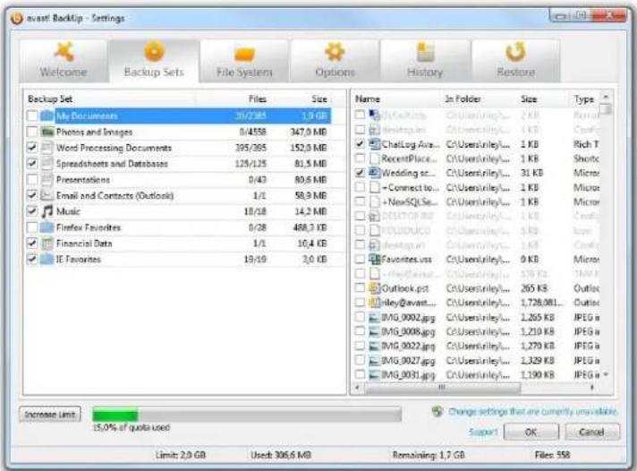 AVAST BackUp - Part 1: Backing up and restoring your files via the avast! BackUp client - 1