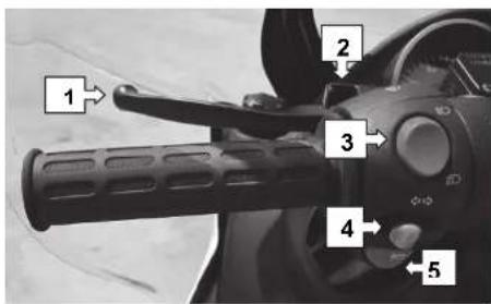 Adiva AD3 200 - MANUBRIO / COMPONENTI DEL COCKPIT, INTERRUPTORI E TASTI - 1