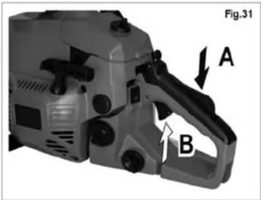 Greatland GL TRC 38 CS - Remplissage du réserveau d'huile de chaîne - 11