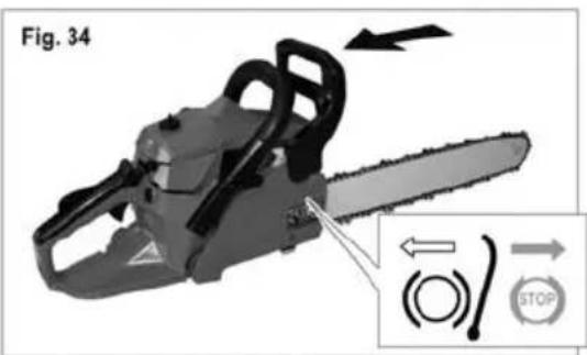 Greatland GL TRC 38 CS - Tenir toujours la tronçonneuse des deux mains. - 2