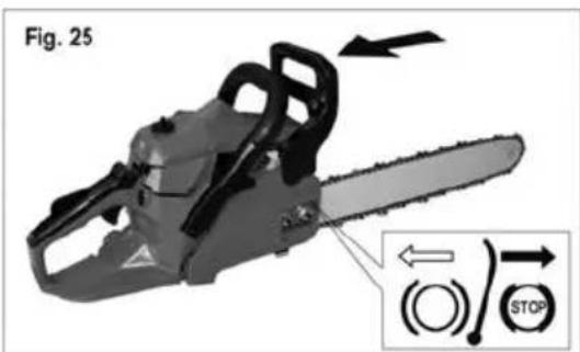 Greatland GL TRC 38 CS - Remplissage du réserveau d'huile de chaîne - 1