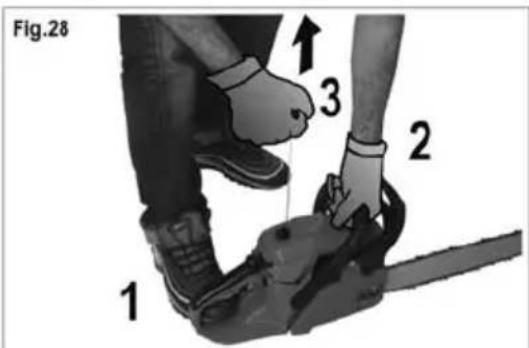 Greatland GL TRC 38 CS - Remplissage du réserveau d'huile de chaîne - 5
