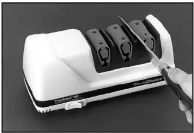Chef's Choice EdgeSelect 120 - FOR MEATS, FIELD DRESSING AND HIGHLY FIBROUS MATERIAL: - 1