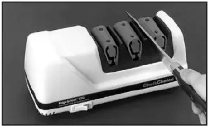 Chef's Choice EdgeSelect 120 - Quando riaffilate il filo per piatti da intenditori, usate sempre la Fase 3 (alternando le fessure sinistra e destra). - 1