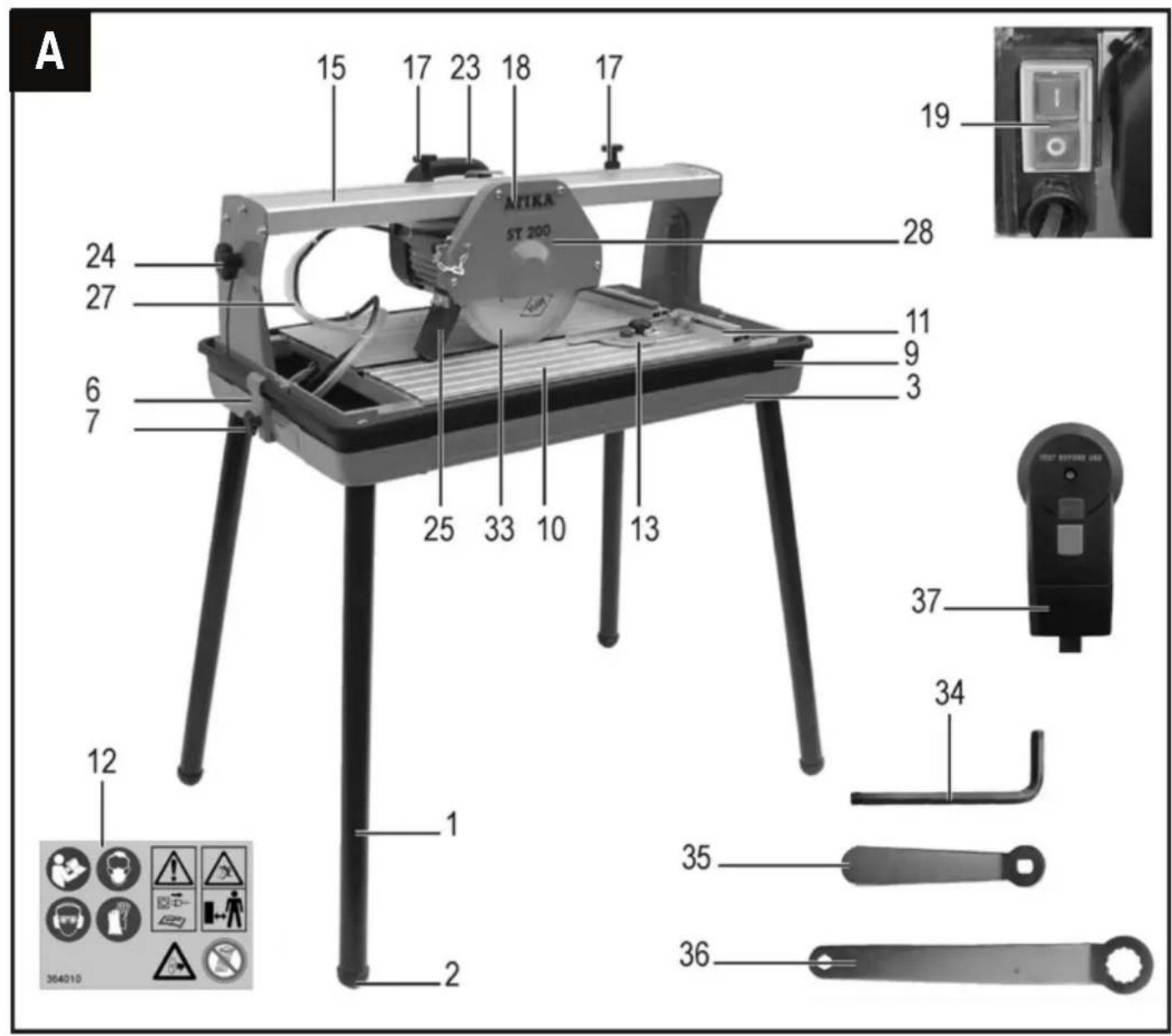 ATIKA ST 200 - Radial tile cutter - 2
