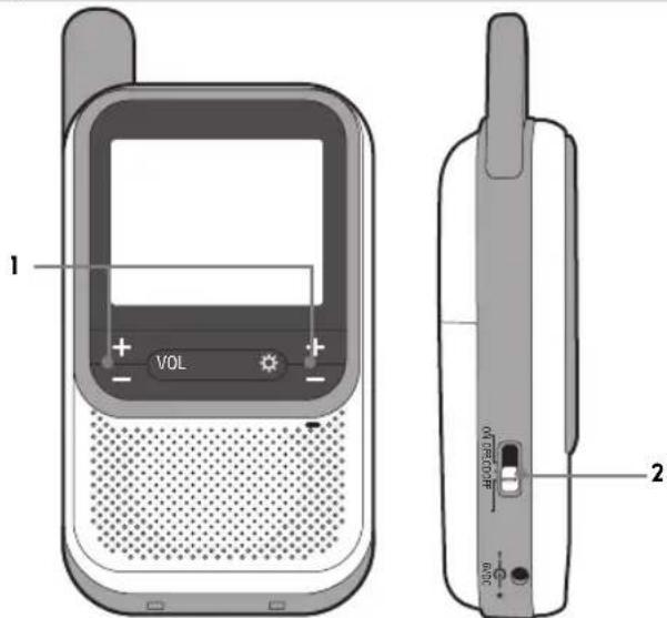 AVIDSEN Nova 123202 - Réglages accessibles sur le moniteur - 1
