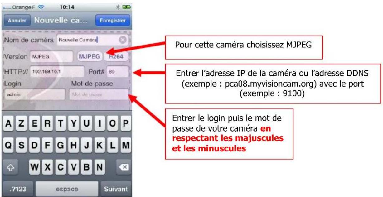 Heden CAMHED04IPWN - 8-6-2 - Visualisation avec l'application «VisionCam » sur Applestore - 5