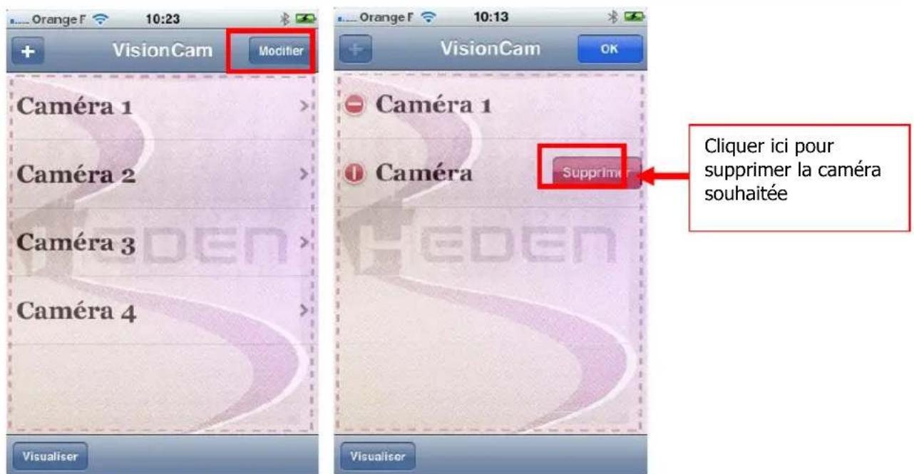 Heden CAMHED04IPWB - 8-6-2 - Visualisation avec l'application «VisionCam » sur Applestore - 7