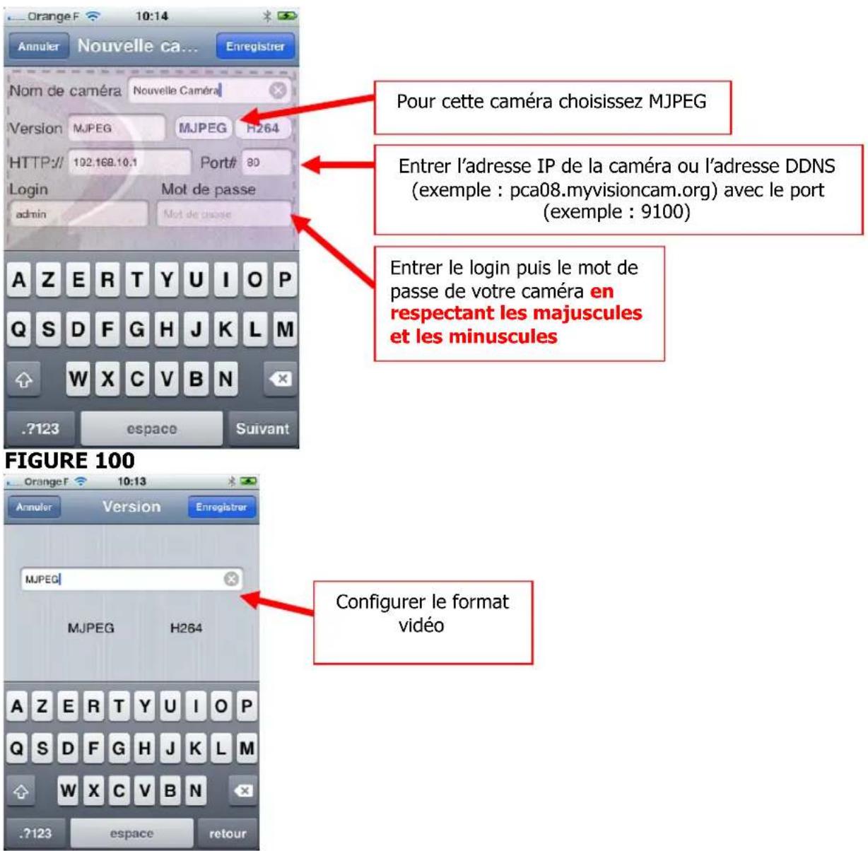 Heden CAMHED04IPWB - 8-6-2 - Visualisation avec l'application «VisionCam » sur Applestore - 4