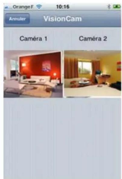 Heden CAMHED04IPB - 8-6-2 - Visualisation avec l'application «VisionCam » sur Applestore - 9
