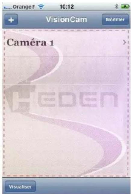 Heden CAMHED04IPB - 8-6-2 - Visualisation avec l'application «VisionCam » sur Applestore - 4