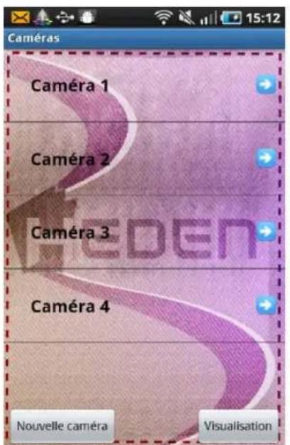 Heden CAMHED04IPB - 8-6-1 - Visualisation avec l'application «VisionCam» pour Android - 10