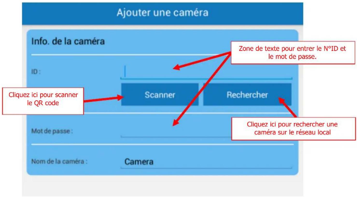 Heden CAMHD08MD0 - Étapes de connexions de votreamera à l'application : - 6