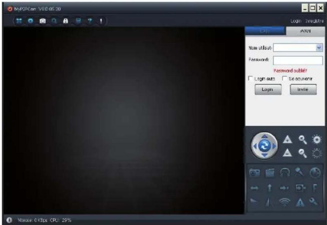 AVIDSEN Öga 123211 - > Lancez le logiciel MyP2PCam. - 1