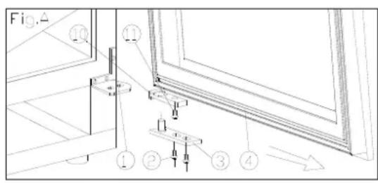 BAUMATIC BWC305SS - Tipo A (per porta tutto vetro / acciaio inox) - 1