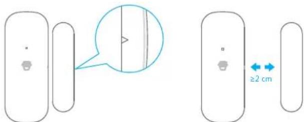 smanos DS2300 - Anschlieben des Tur-/Fensterkontakts - 1