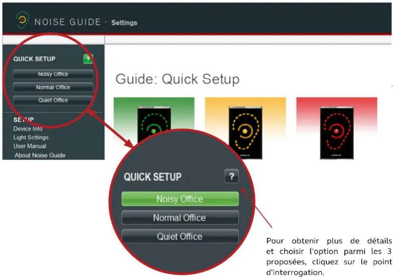 JABRA Noise Guide - FONCTIONNEMENT DU LOGICIEL - 1