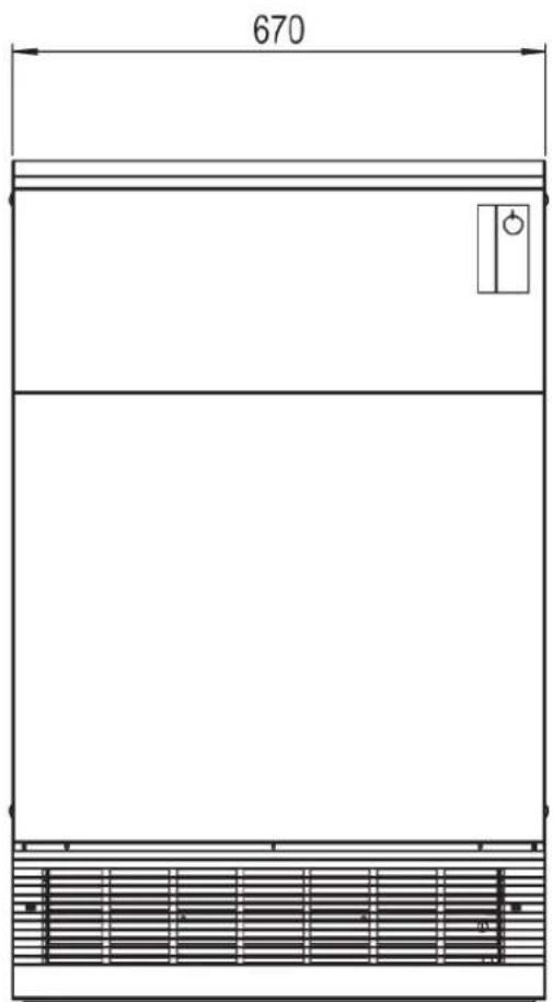 AEG WSP 600 HF - Afmetingen apparatus - 1