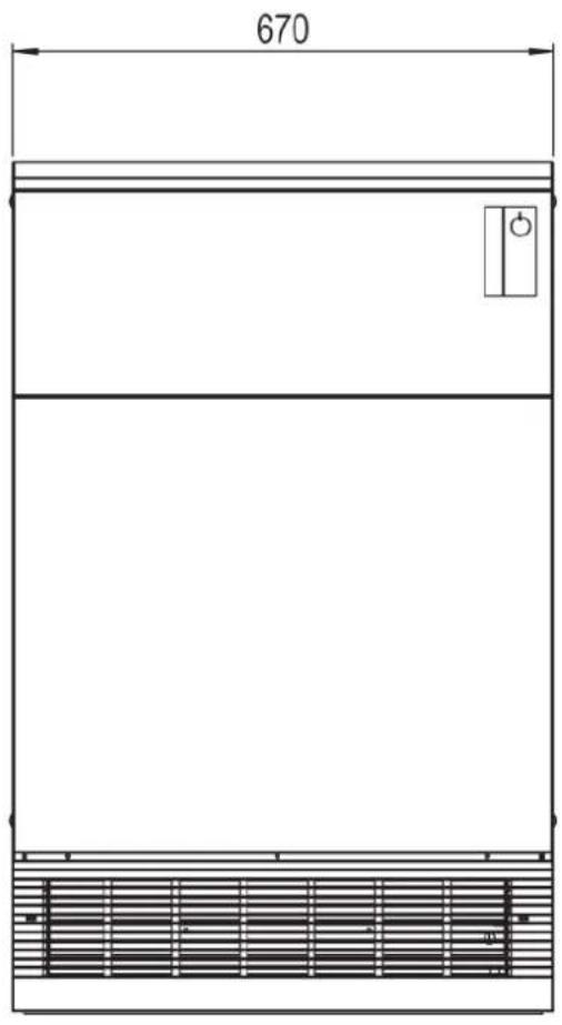AEG WSP 600 HF - Dimensions de l'appareil - 1