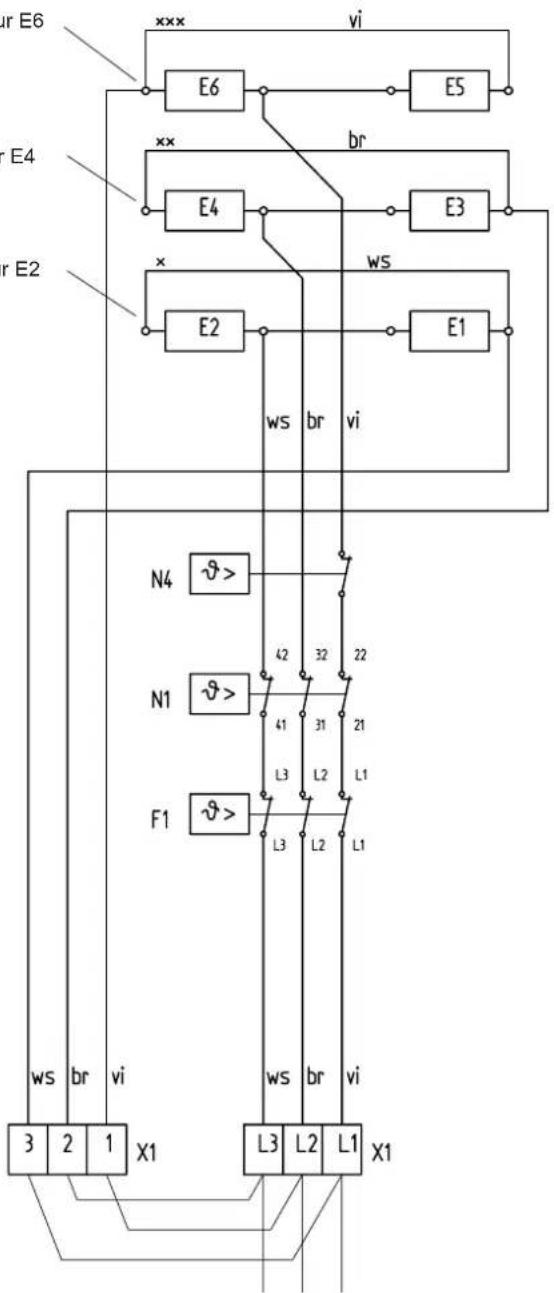 AEG WSP 5010 N - Scheme electrolyte du 3/PE AC 50 Hz 230 V - 1