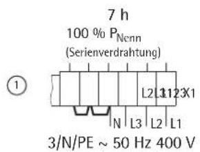 AEG WSP 5010 N - Leistungsanpassung entsprechend Nennaufladedauer - 1