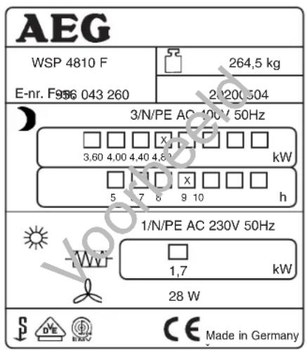 AEG WSP 4210 F - Overdracht - 1