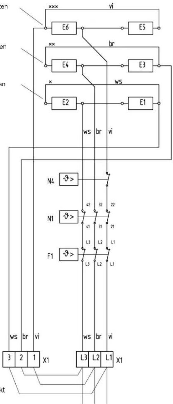 AEG WSP 4010 - Elektrisch schema voor 3/PE AC 50 Hz 230 V - 1