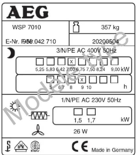 AEG WSP 7010 - Remise à l'utilisateur - 1