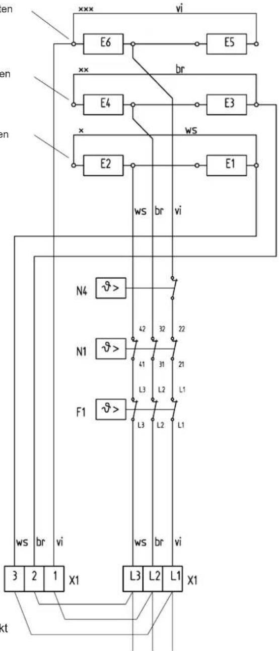 AEG WSP 7010 - Elektrisch schema voor 3/PE AC 50 Hz 230 V - 1